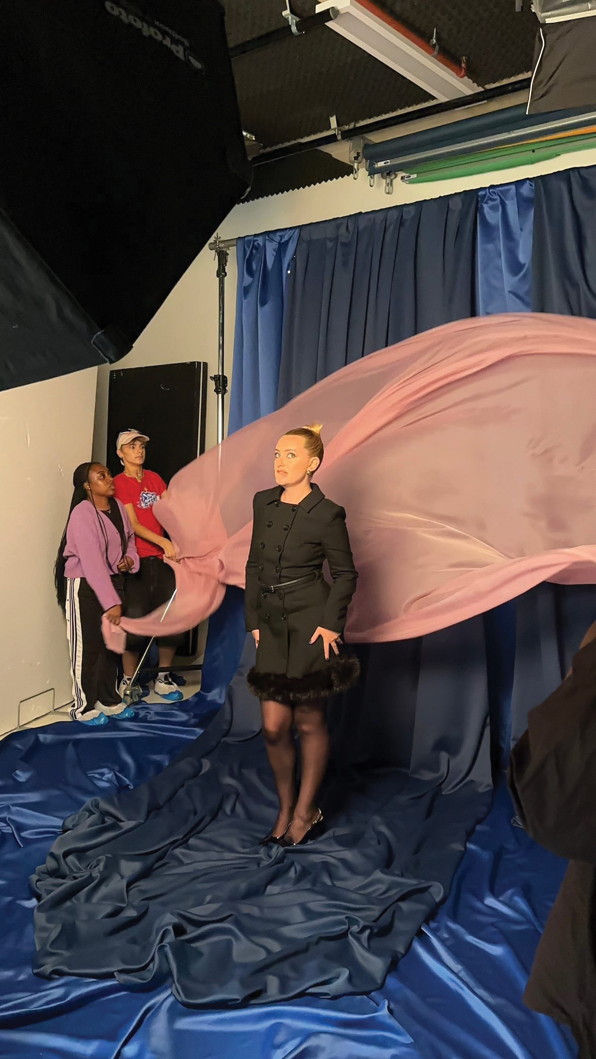Amelia Dimoldenberg in a shoot for the Holiday Club magazine 