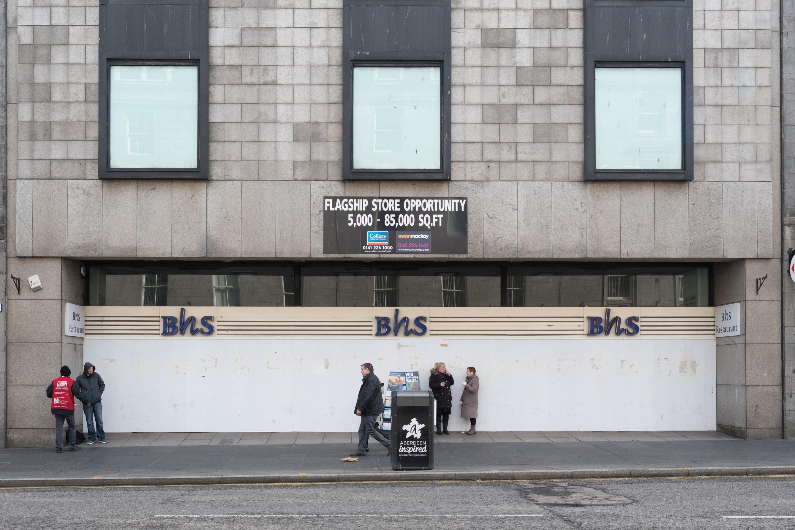 The empty BHS building on Union Street, Aberdeen, is replicated all over the country