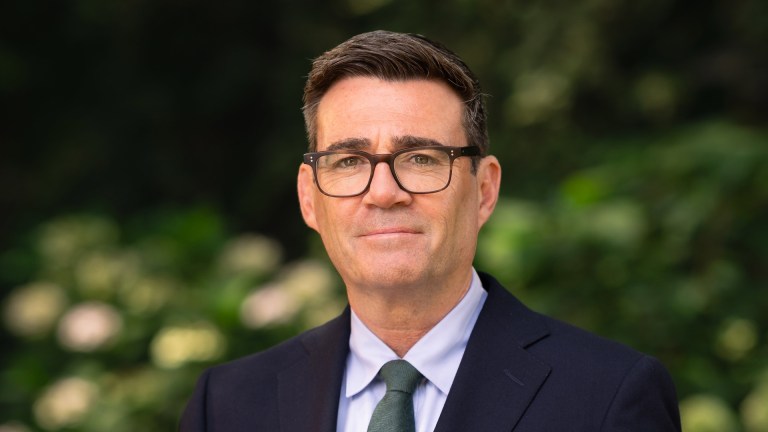 prime minister Andy Burnham outside 10 Downing Street