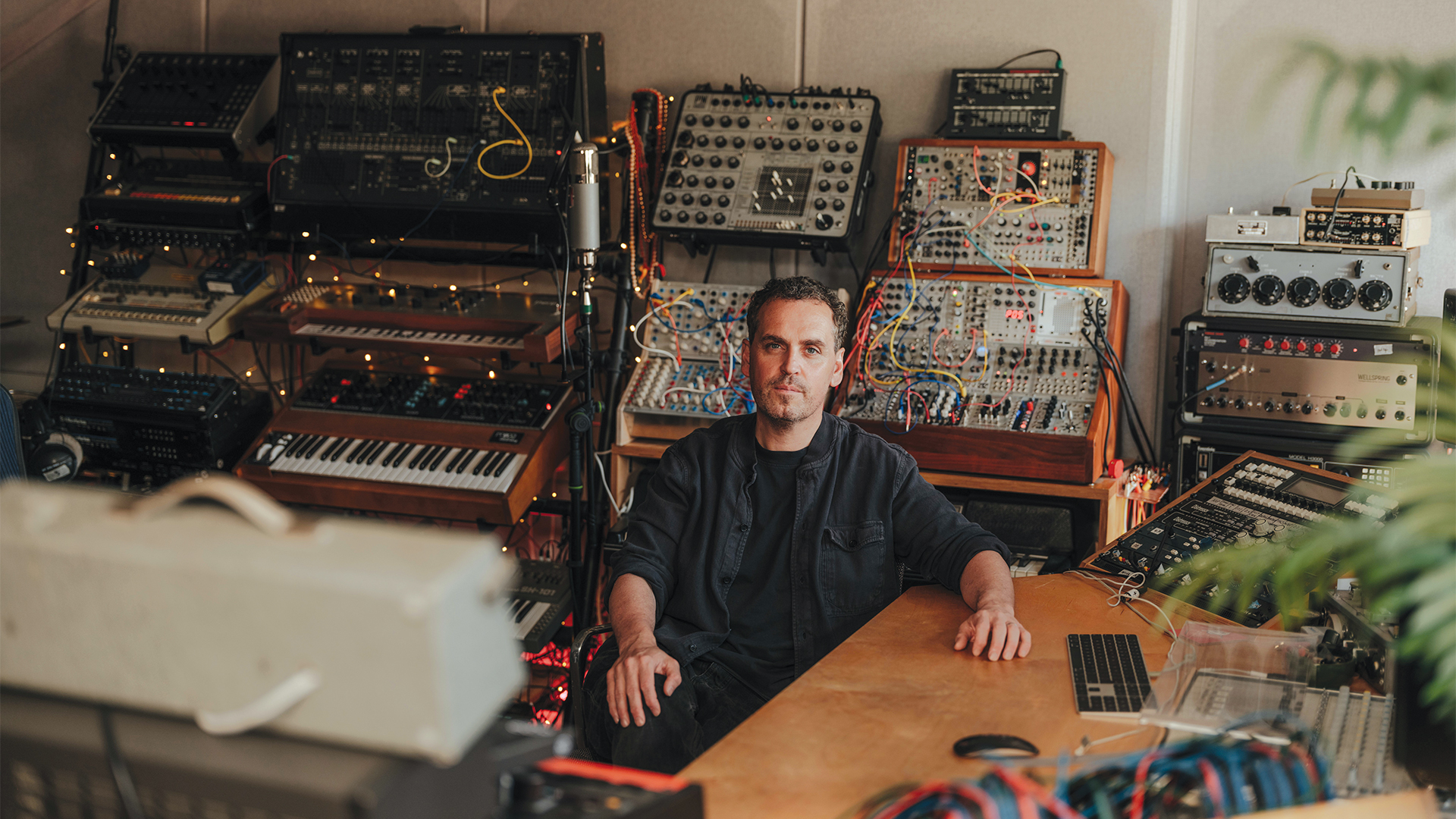 James Ellis Ford in his home studio