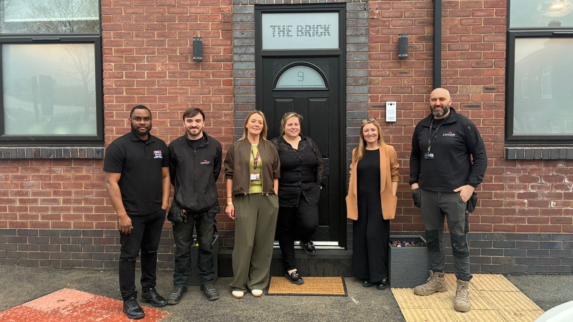 Keely Dalfen (second from right) with some of the team at The Brick