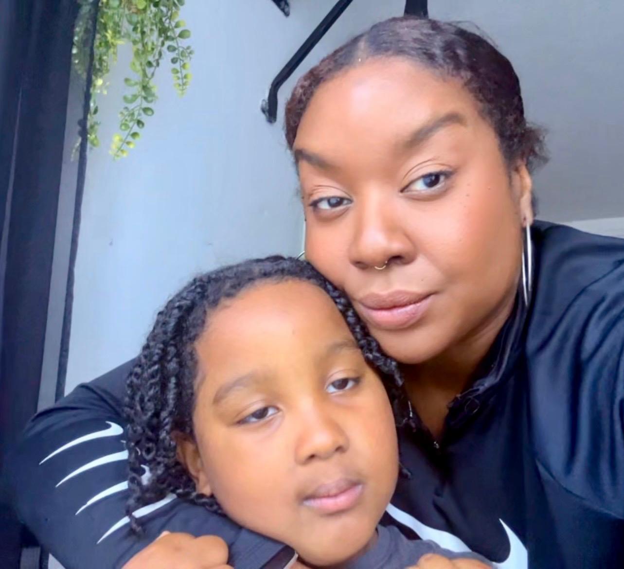 Alicia Samuels and her son Aeon