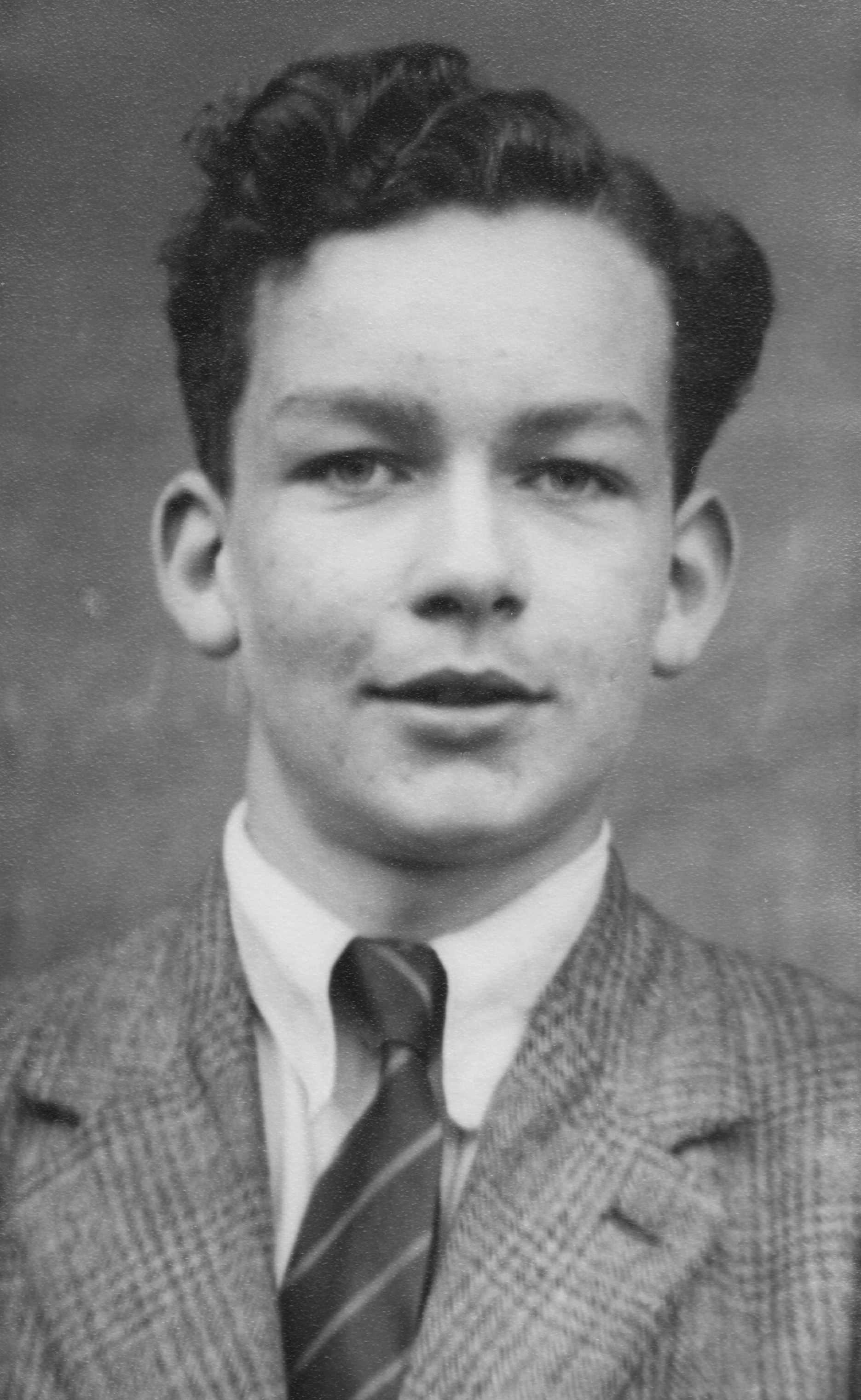 Andrew Davies at age 15, in 1951