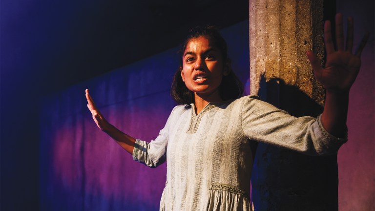Linnea Berthelsen in Darkling, a play about the Bhopal disaster