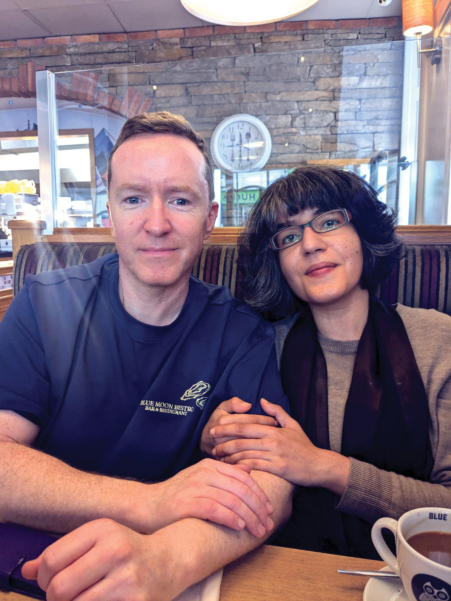 Dr Karishmeh Felfeli-Crawford with husband Stephen
