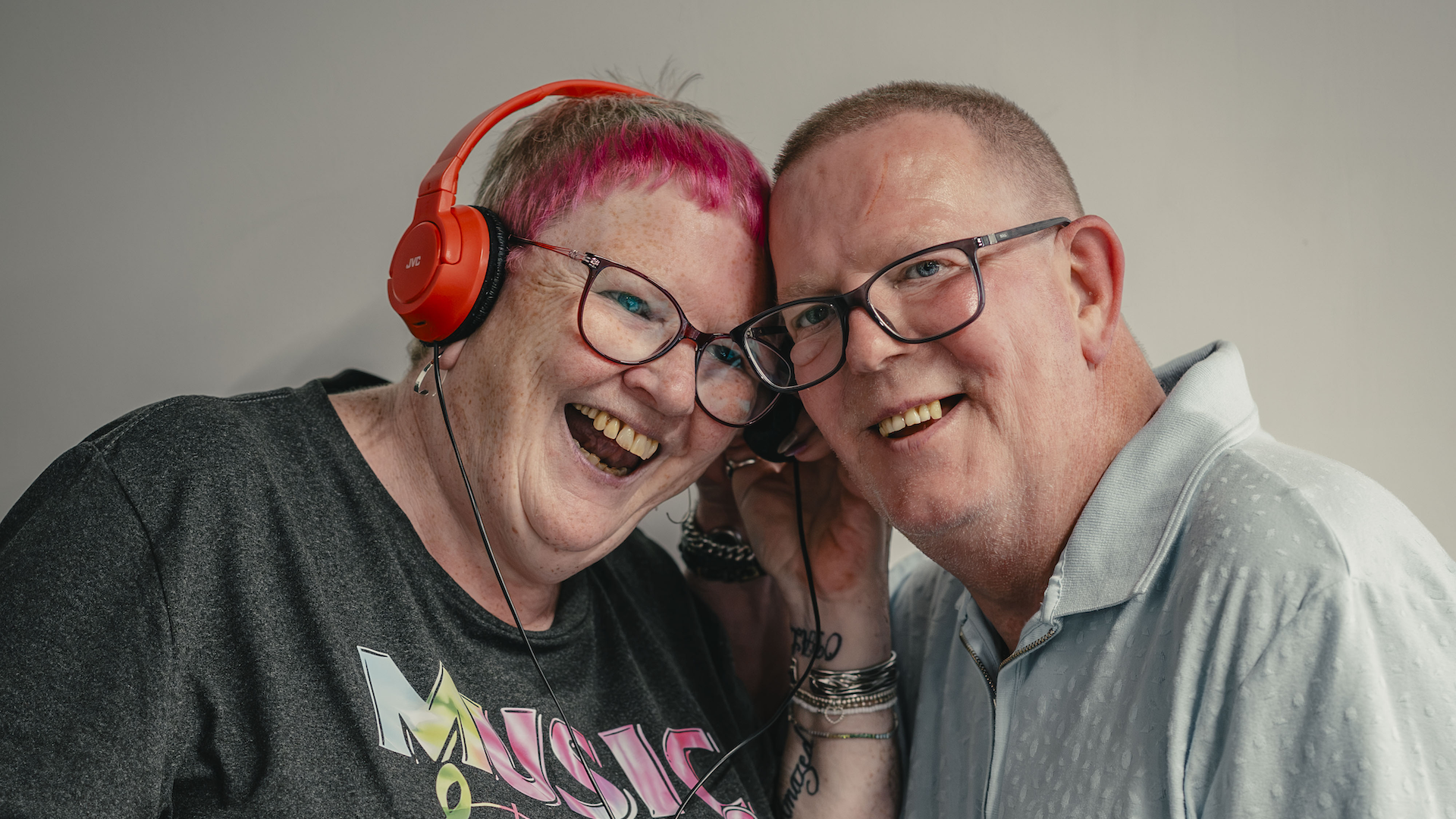 Carol and Malcolm enjoying music together as part of Playlist for Life.