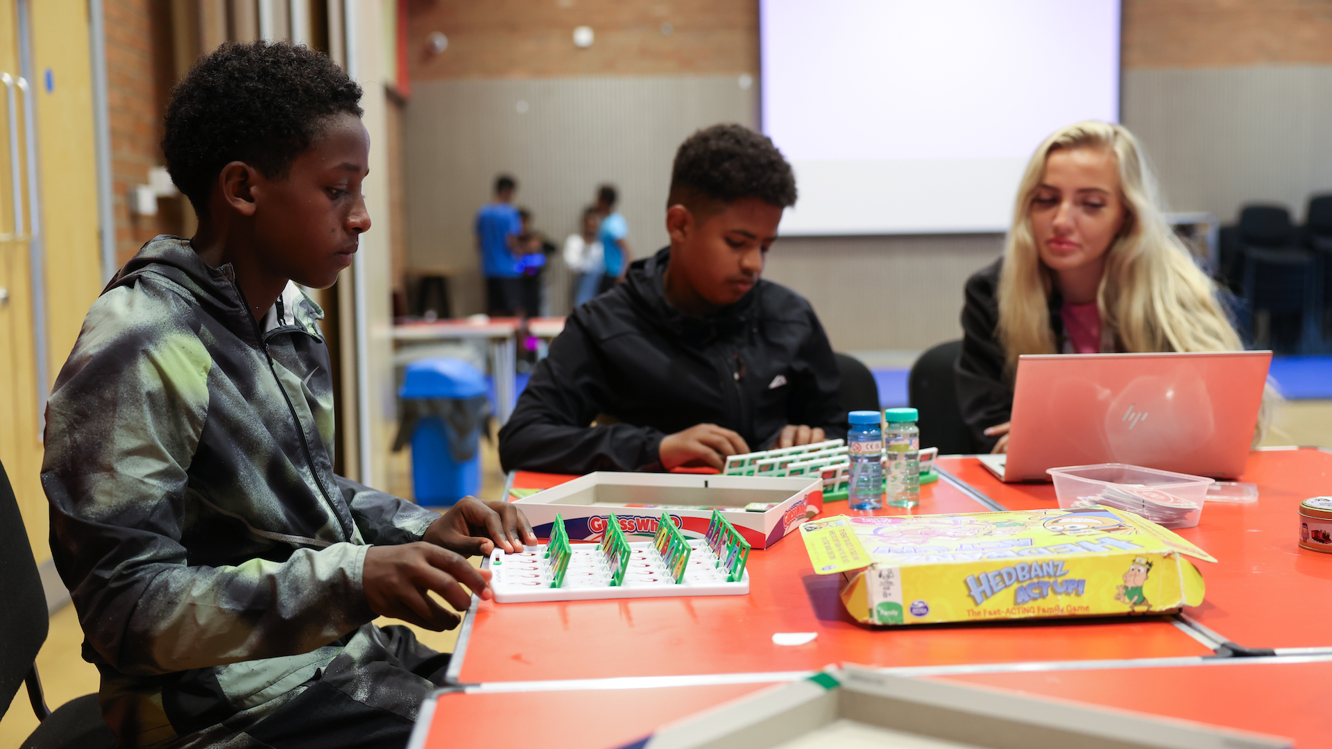 Young people at the KFC Youth Foundation Middlesborough Youth Hub.