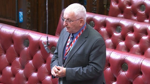 John Bird speaking in the House of Lords