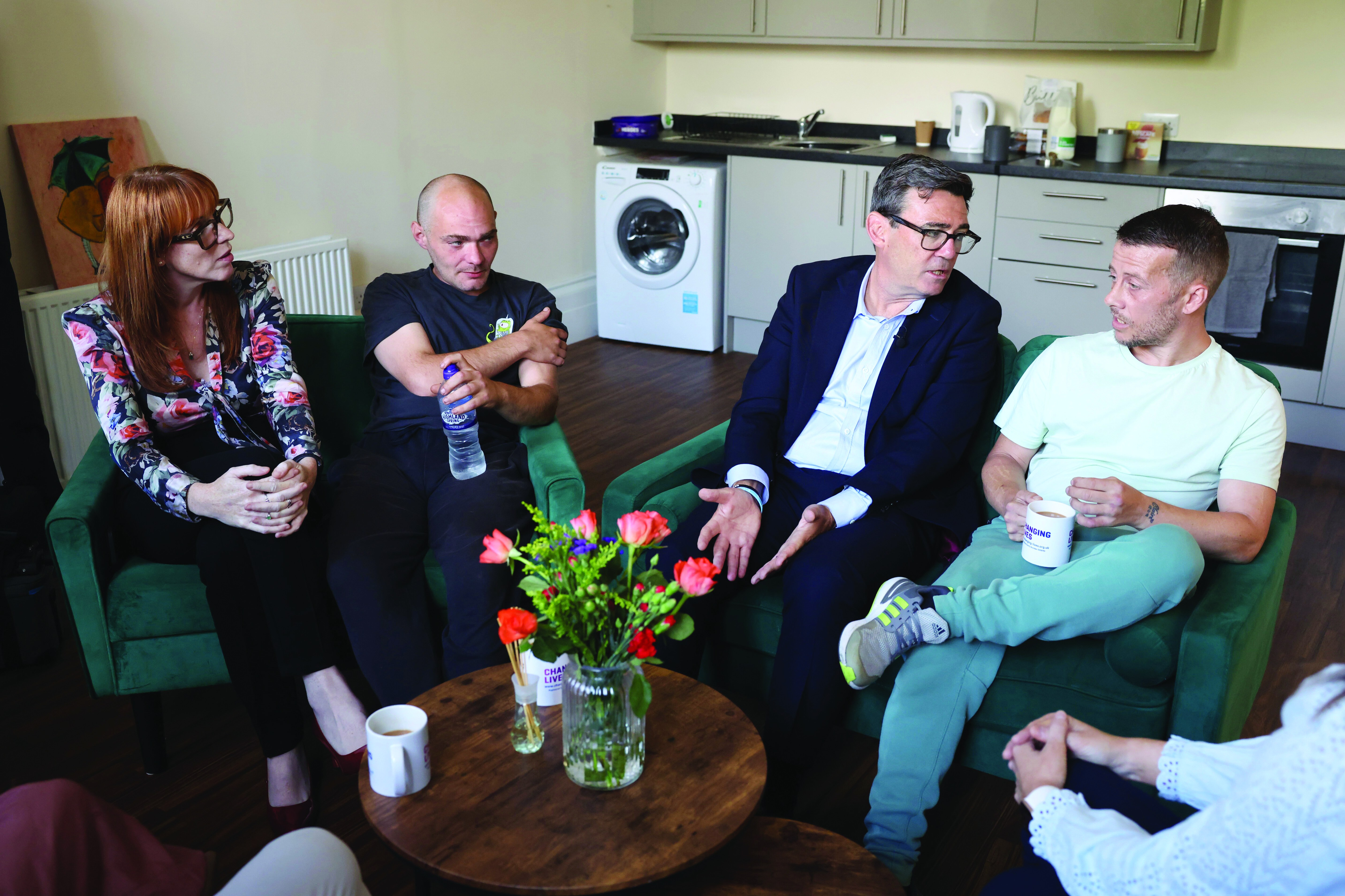 Andy Burnham and Angela Rayner visit Andy's Place in Newcastle