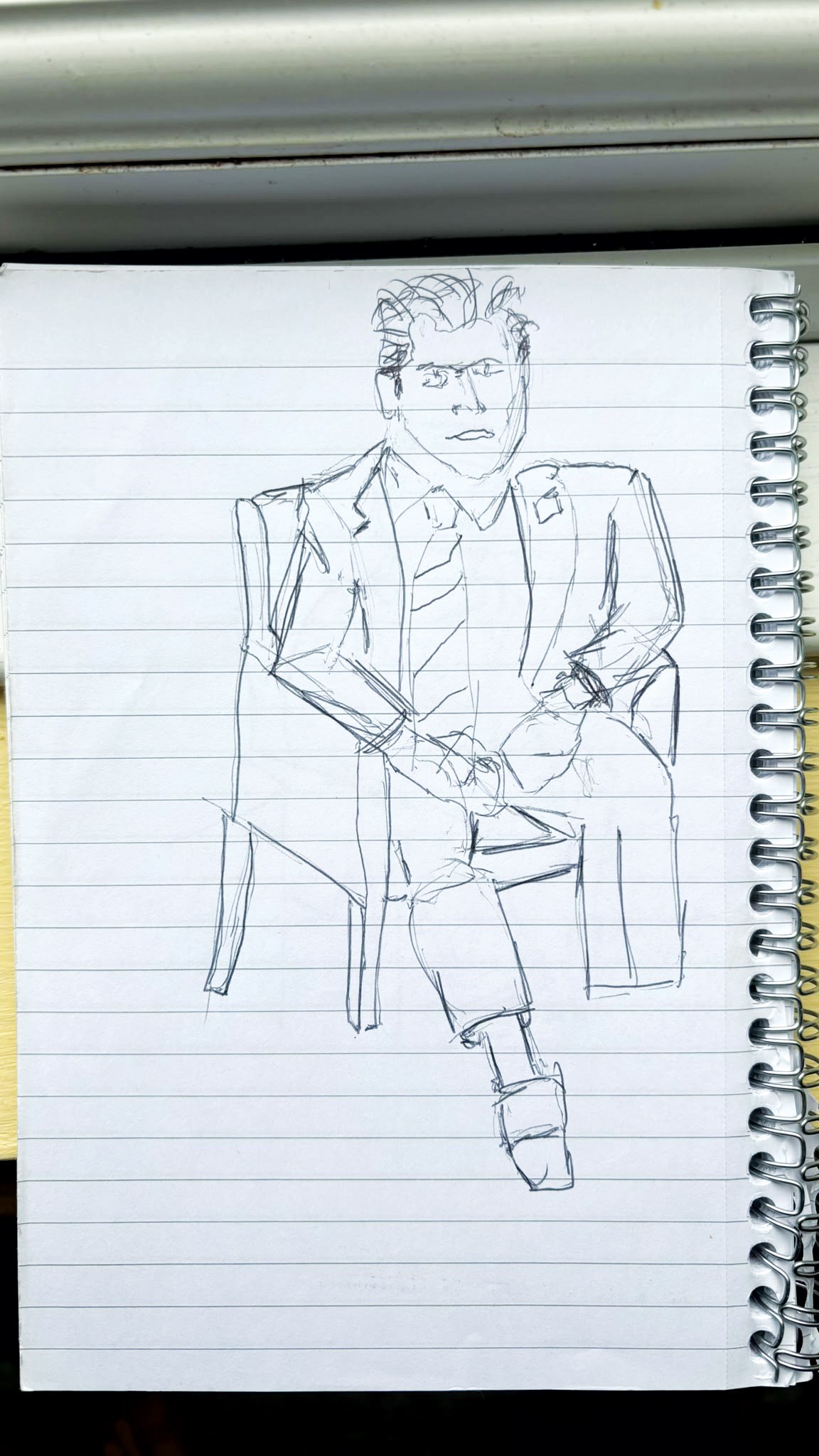 Anthony Scaramucci drawn  by Greg Barradale