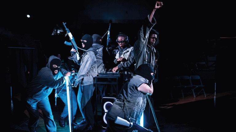 The cast of the new Julius Caesar.