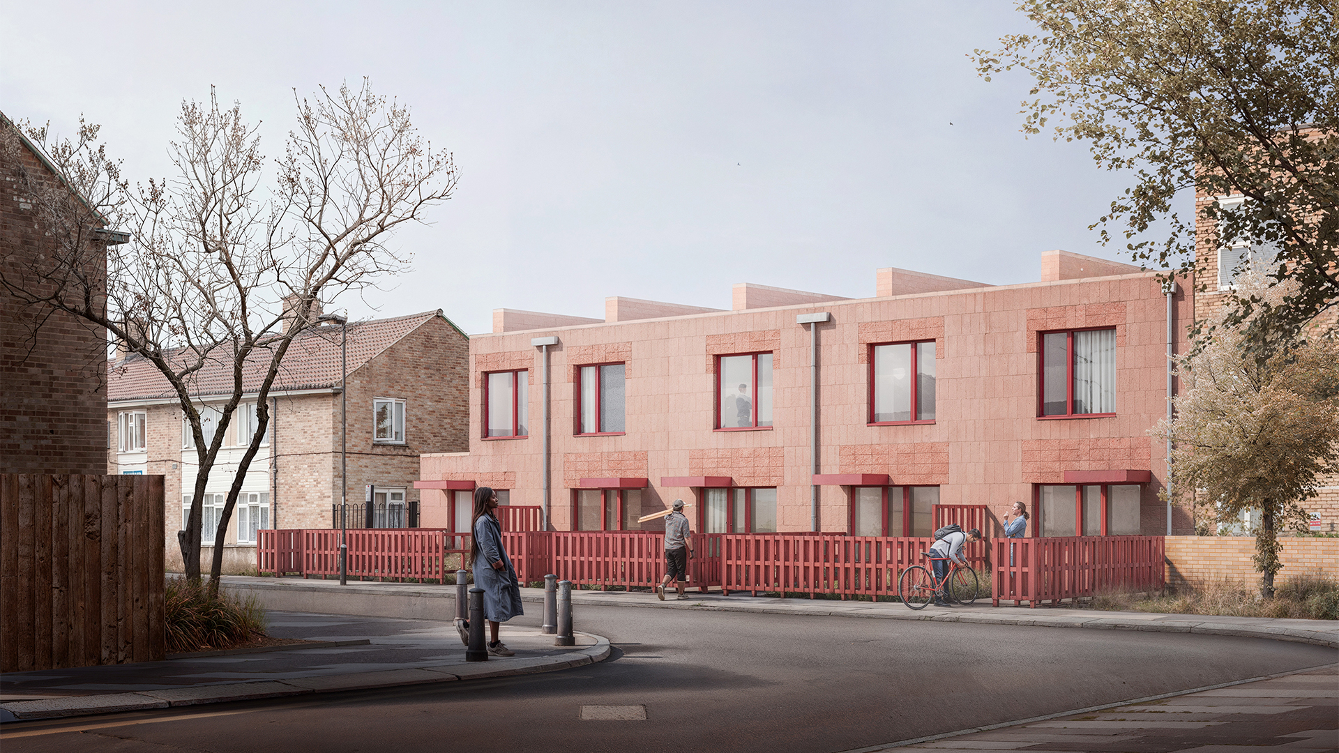 Designs demonstrating how Naked House turns disused garages into homes