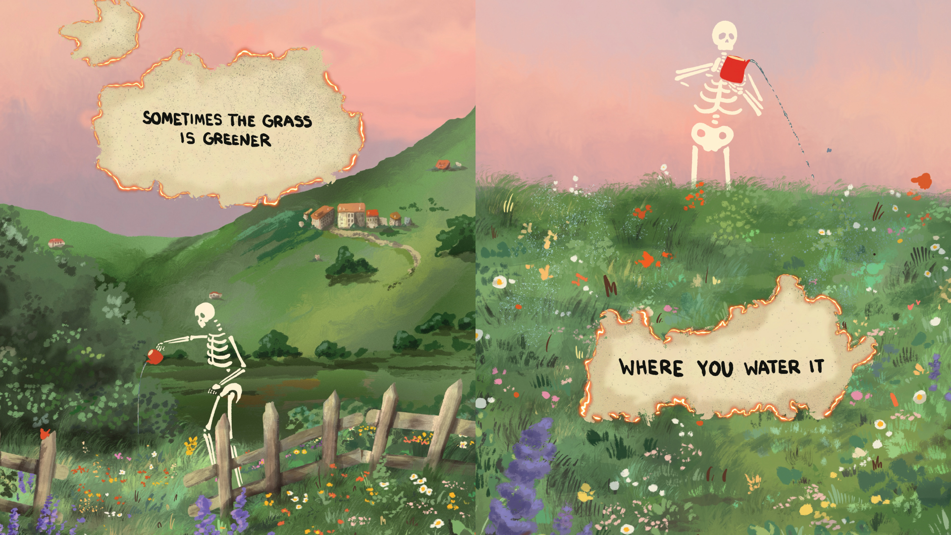Mr Skelly artwork.