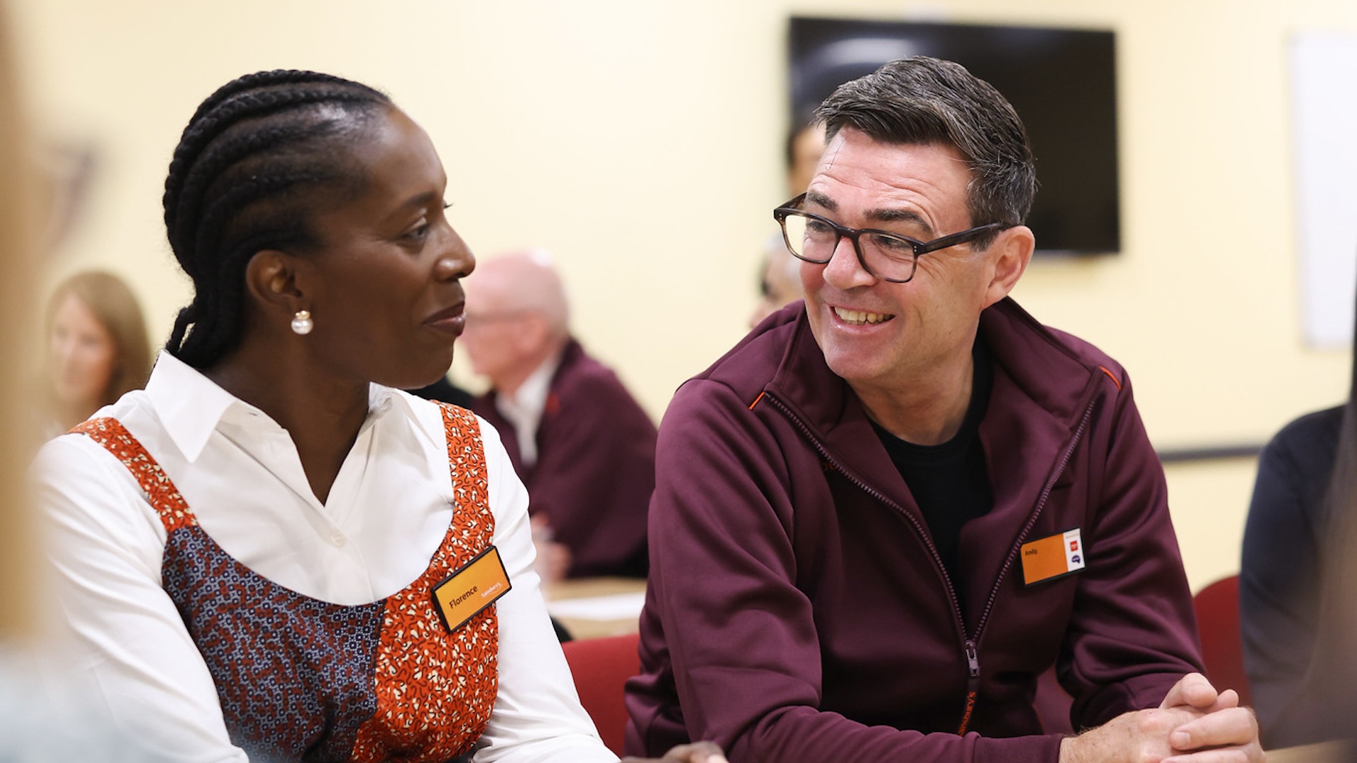 Homelessness minister Florence Eshalomi and prime minister Andy Burnham.